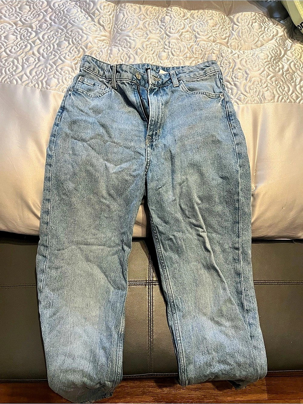 DIVIDED Blue Straight Leg Jeans EU 36